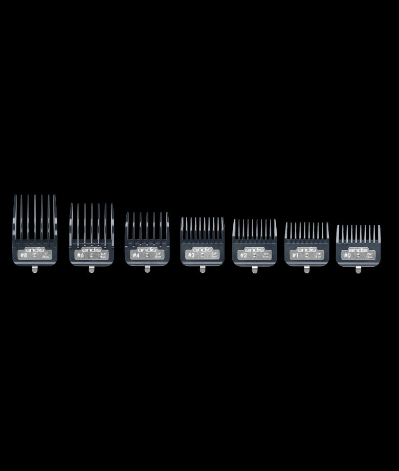 Andis Master Premium Metal Clip 7 Piece Comb Set (33645)