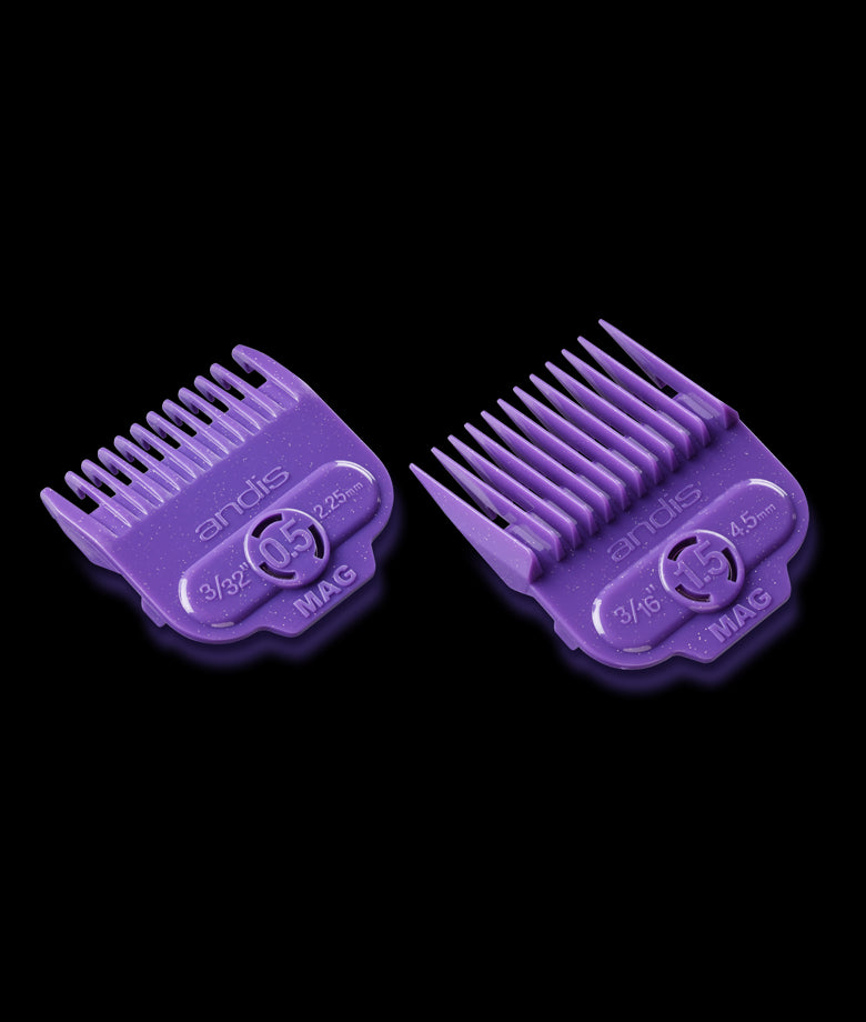 Andis Single Magnetic Dual Pack Comb Set - Size 0.5 & 1.5 (66560)