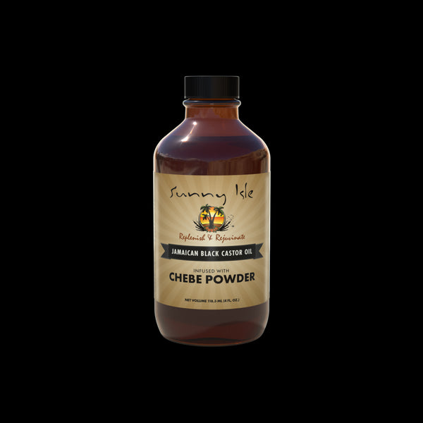 Sunny Isle Jamaican Black Castor Oil Infused with Chebe Poswer (118.3ml/4oz)