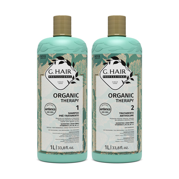 G.HAIR Organic Therapy Smoothing Treatment - Formaldehyde Free 2 x 1L