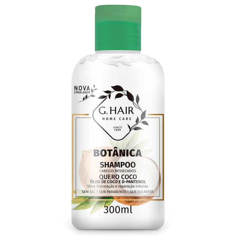 G.HAIR Botanica Coconut Oil & D-Panthenol Shampoo for Dry Hair 300ml