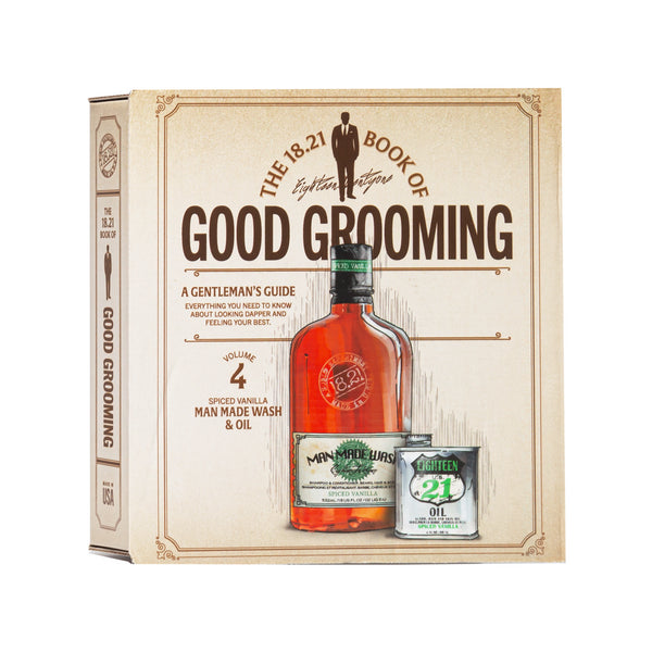 18.21 Man Made Book of Good Grooming Men's Gift Set Volume 4 - Spiced Vanilla
