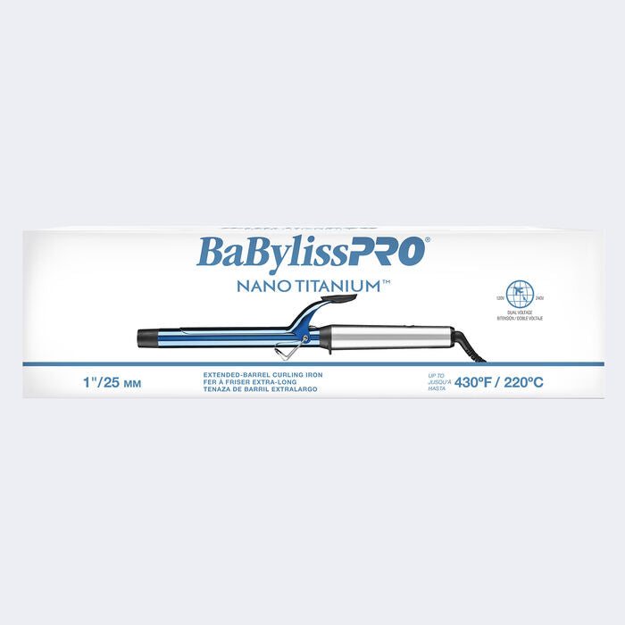 BaByliss PRO Nano Titanium Extended Barrel Curling Iron