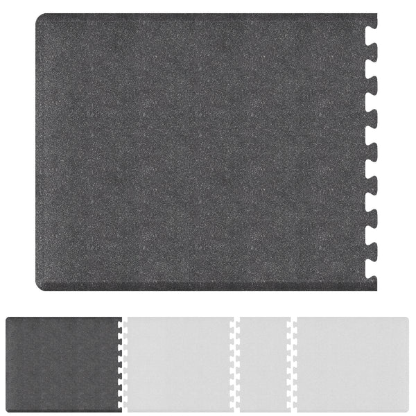 Infinity Collection - 3/4" Anti-Fatigue Mat - Flecked Stained & Original Black - SmartStepFlooring