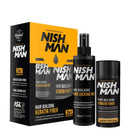 Nishman Hair Building Keratin Fiber + Locking Mist Set (100ml & 20g)